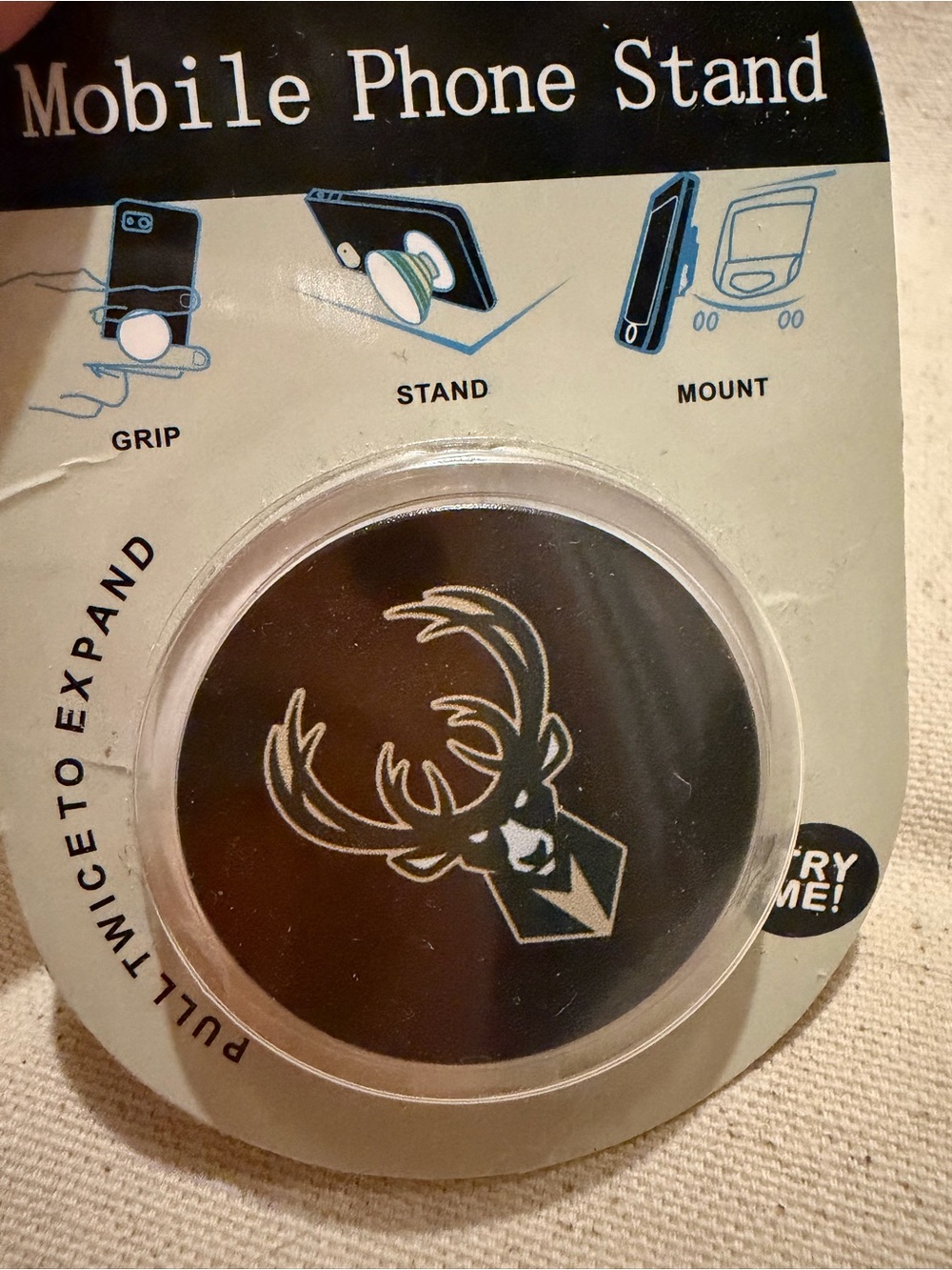 MILWAUKEE BUCKS  Head Phone Grip & Stand - Black